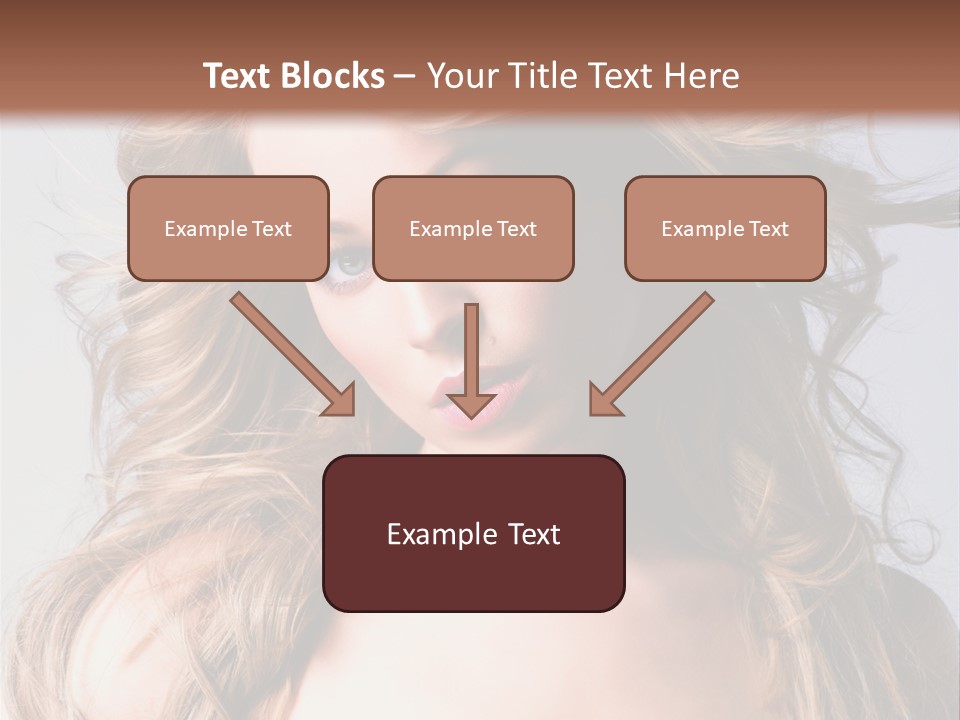 Lady People Blond PowerPoint Template