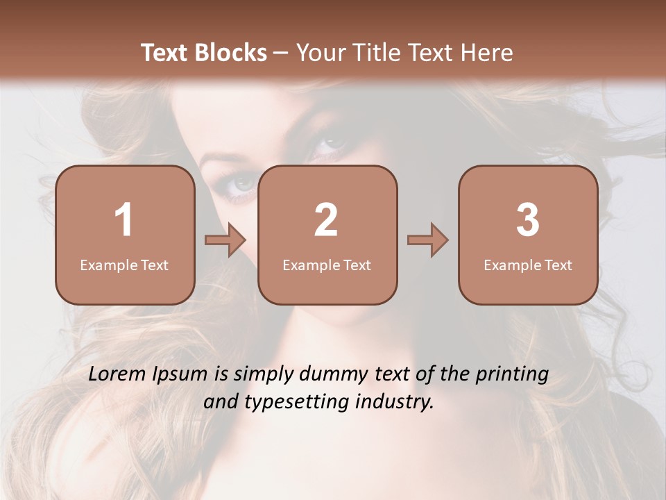 Lady People Blond PowerPoint Template