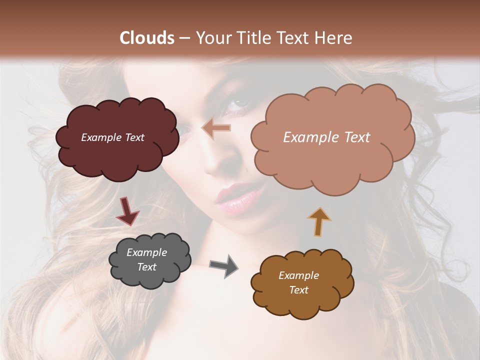 Lady People Blond PowerPoint Template