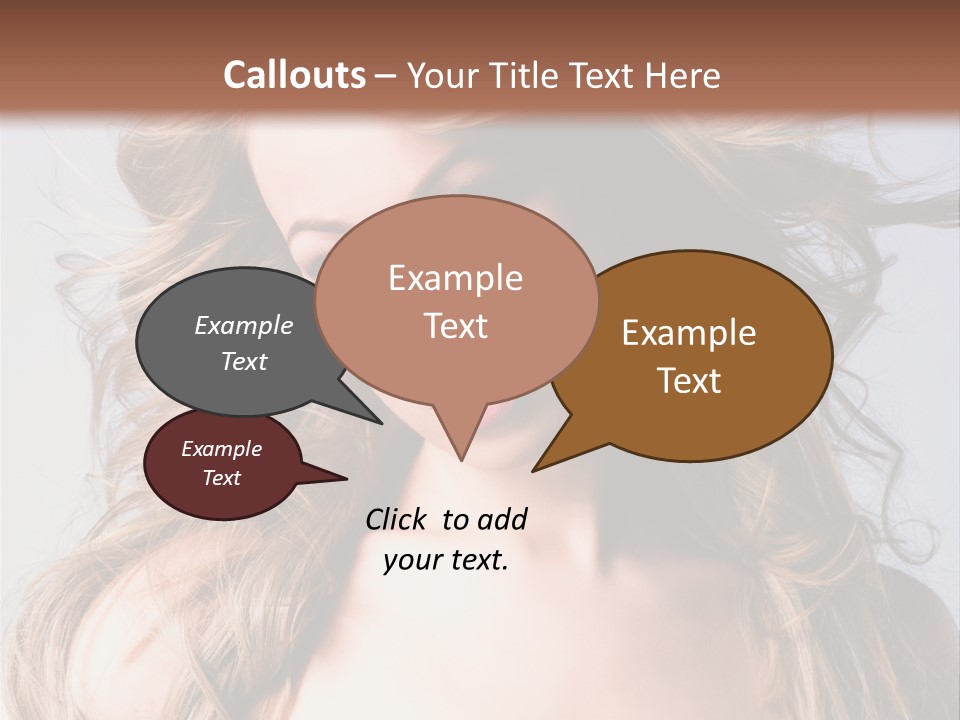 Lady People Blond PowerPoint Template