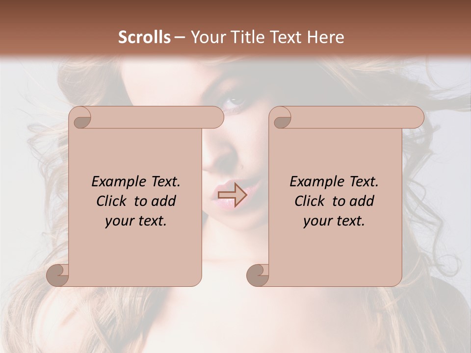 Lady People Blond PowerPoint Template