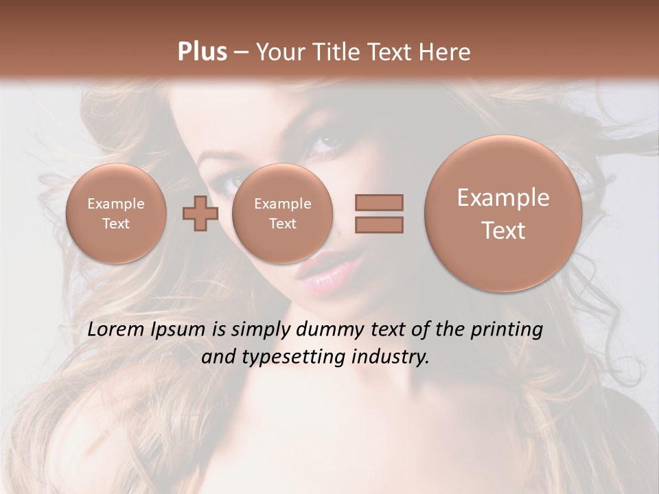 Lady People Blond PowerPoint Template