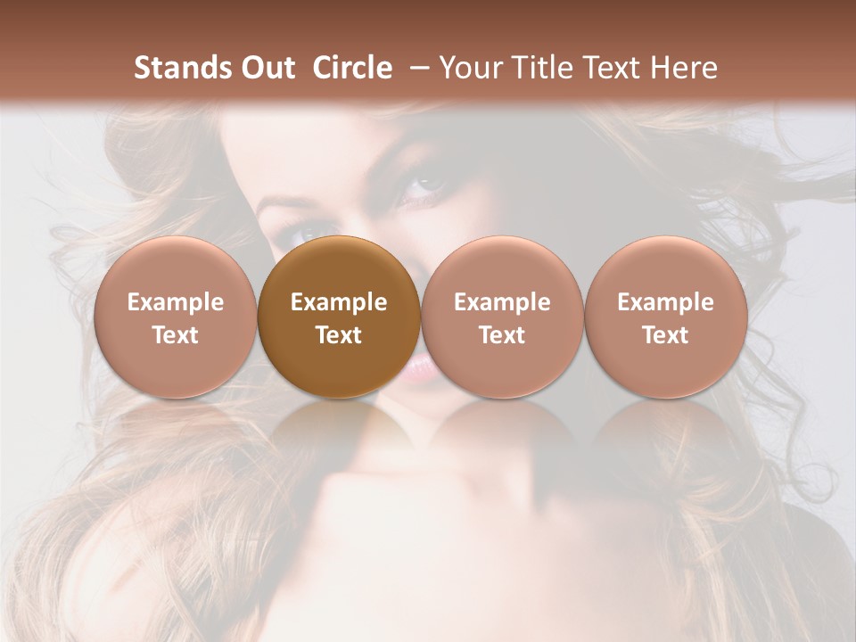 Lady People Blond PowerPoint Template