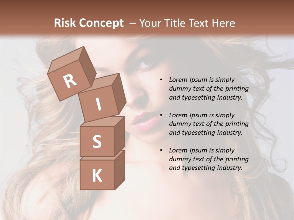 Lady People Blond PowerPoint Template