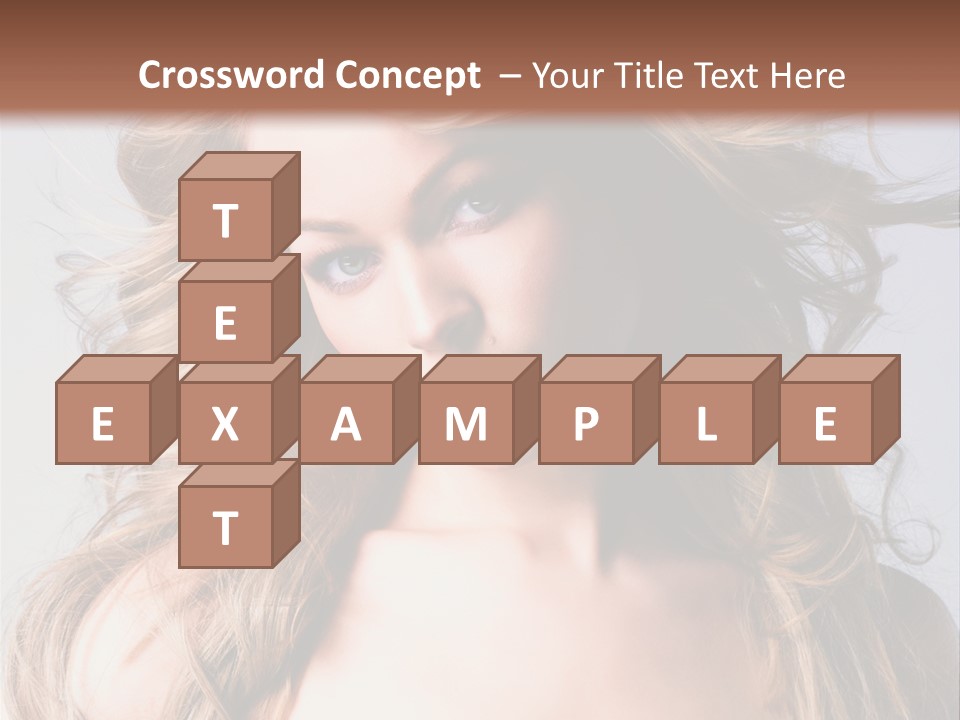 Lady People Blond PowerPoint Template