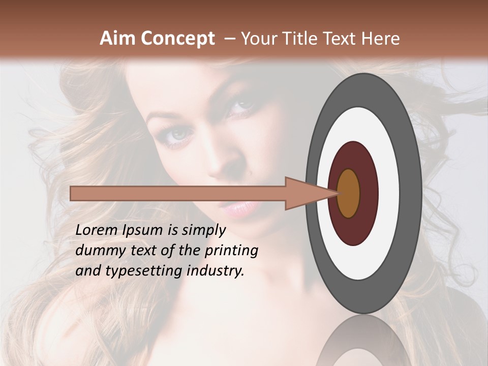 Lady People Blond PowerPoint Template