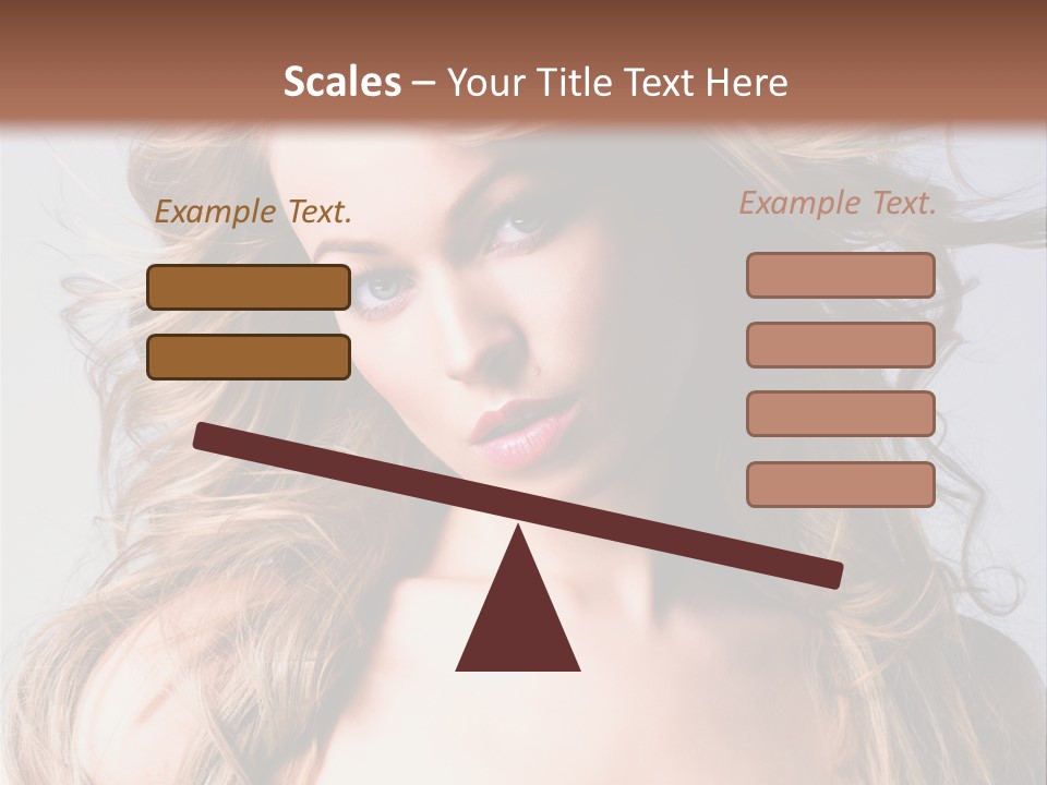 Lady People Blond PowerPoint Template