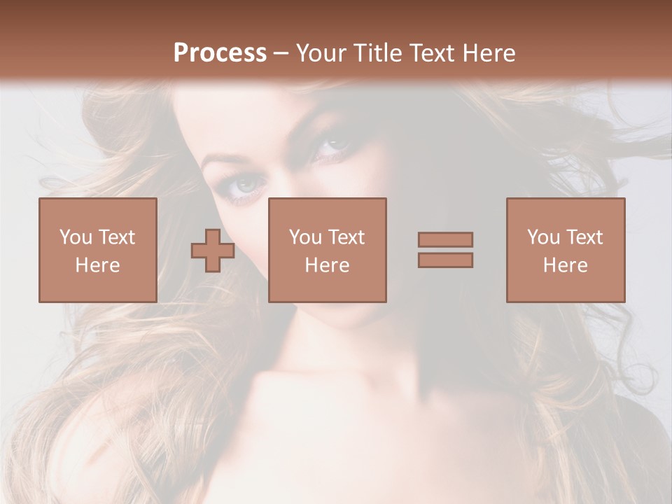 Lady People Blond PowerPoint Template