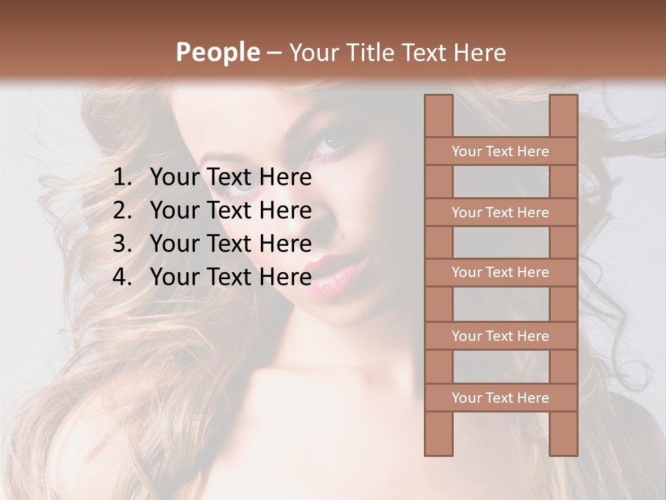 Lady People Blond PowerPoint Template