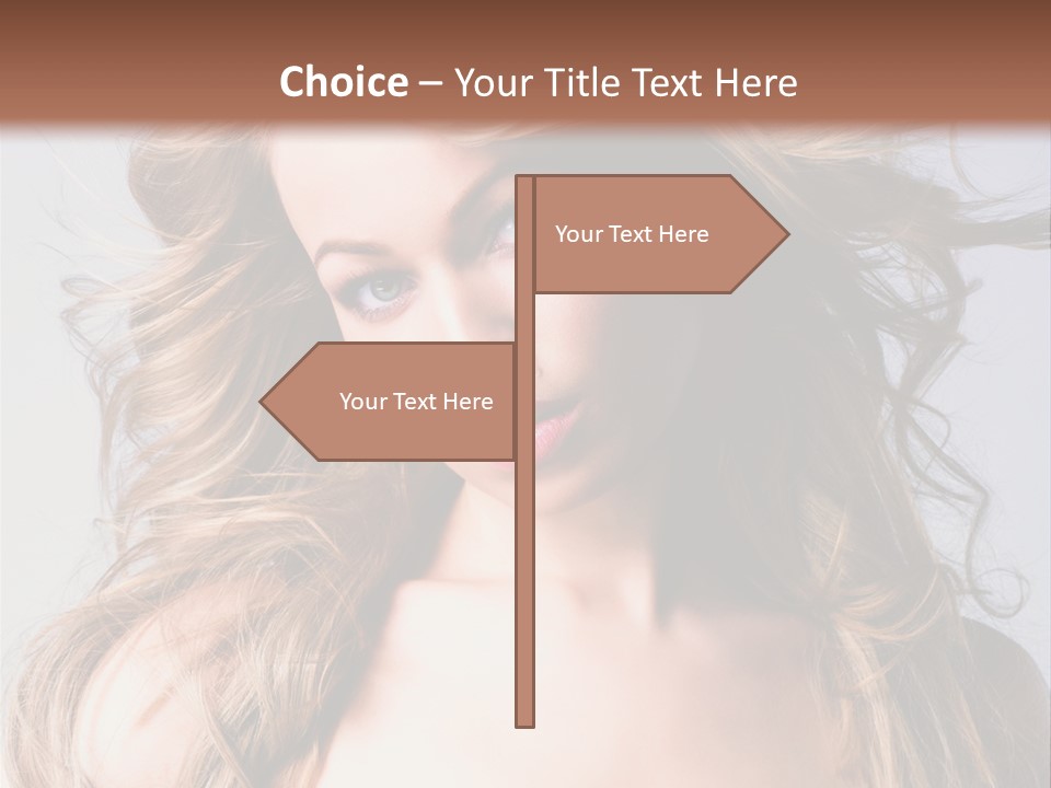 Lady People Blond PowerPoint Template