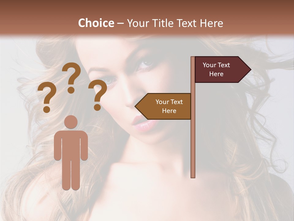 Lady People Blond PowerPoint Template