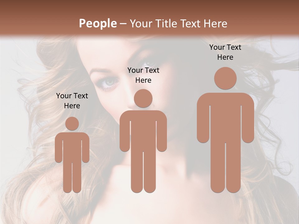 Lady People Blond PowerPoint Template