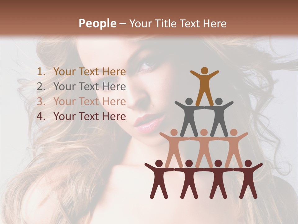 Lady People Blond PowerPoint Template