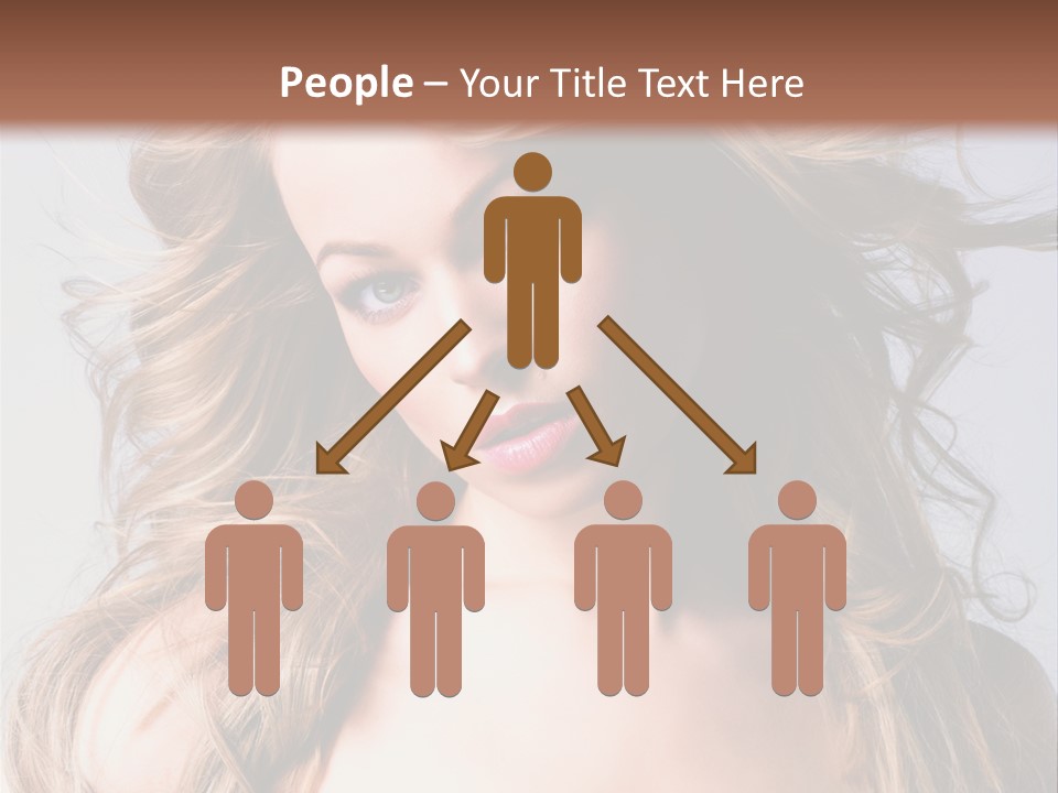 Lady People Blond PowerPoint Template