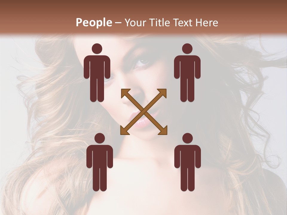 Lady People Blond PowerPoint Template