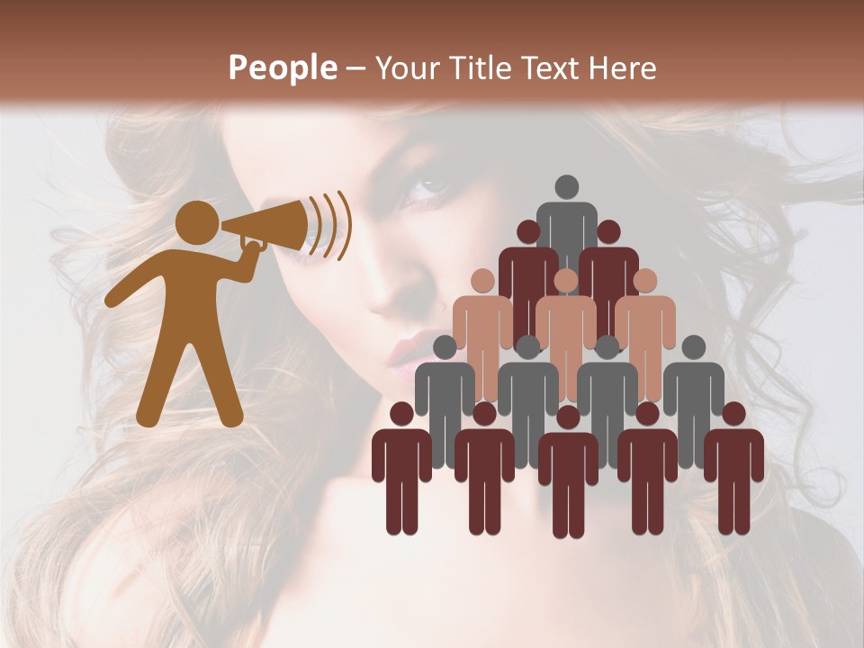 Lady People Blond PowerPoint Template