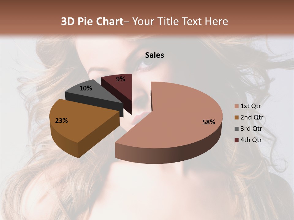 Lady People Blond PowerPoint Template