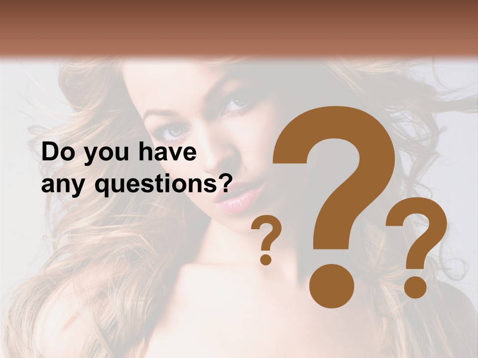 Lady People Blond PowerPoint Template