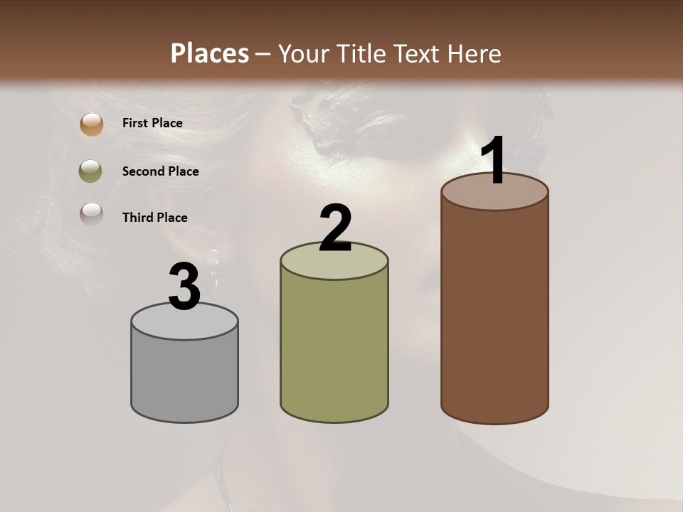 Face Neck Woman PowerPoint Template