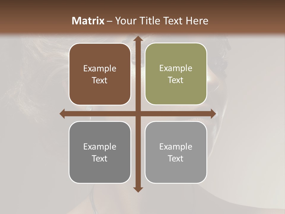 Face Neck Woman PowerPoint Template