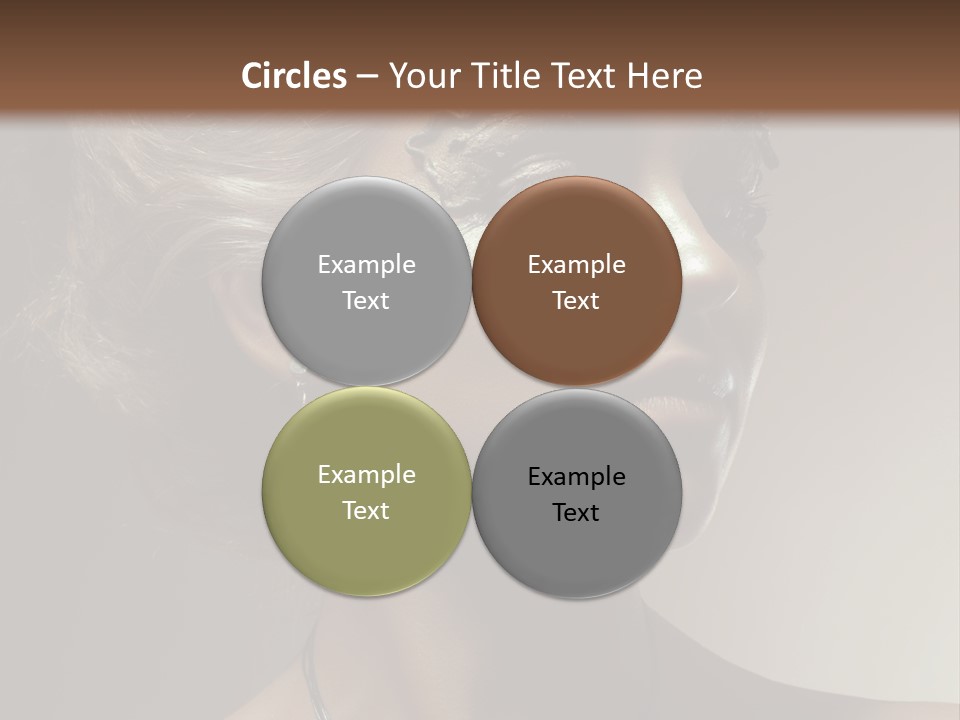 Face Neck Woman PowerPoint Template