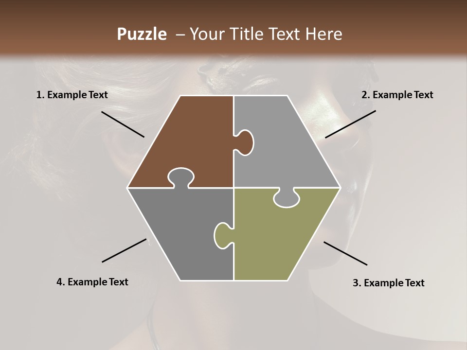 Face Neck Woman PowerPoint Template