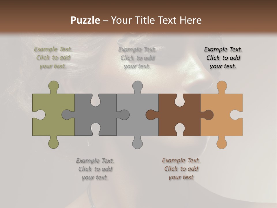 Face Neck Woman PowerPoint Template