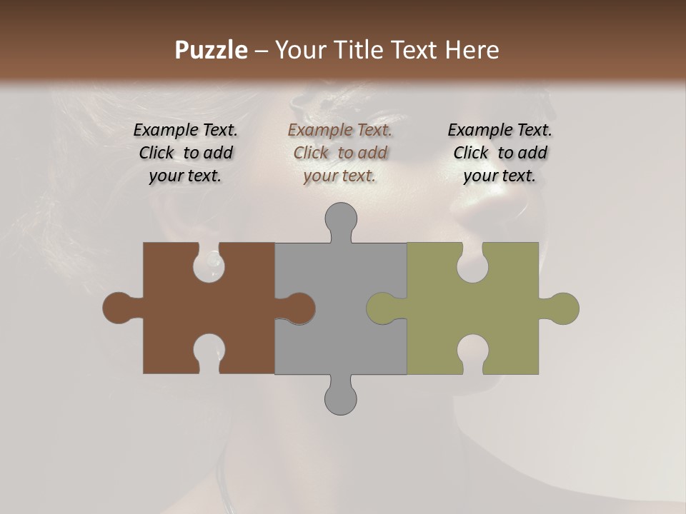 Face Neck Woman PowerPoint Template