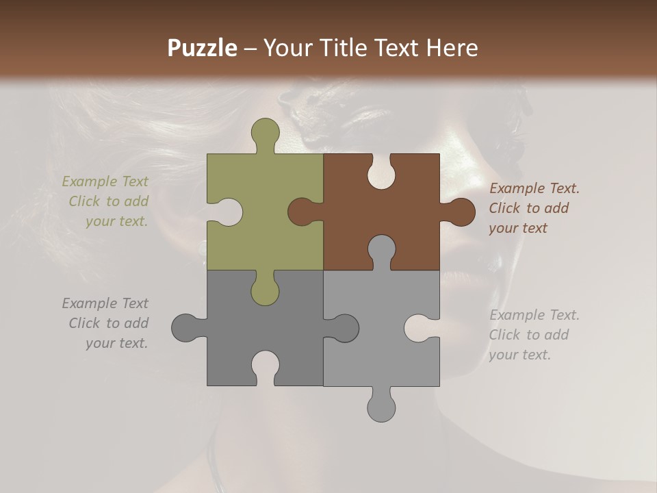 Face Neck Woman PowerPoint Template