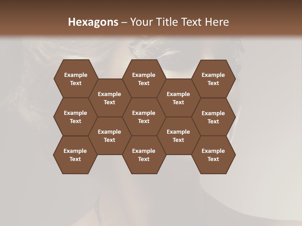 Face Neck Woman PowerPoint Template