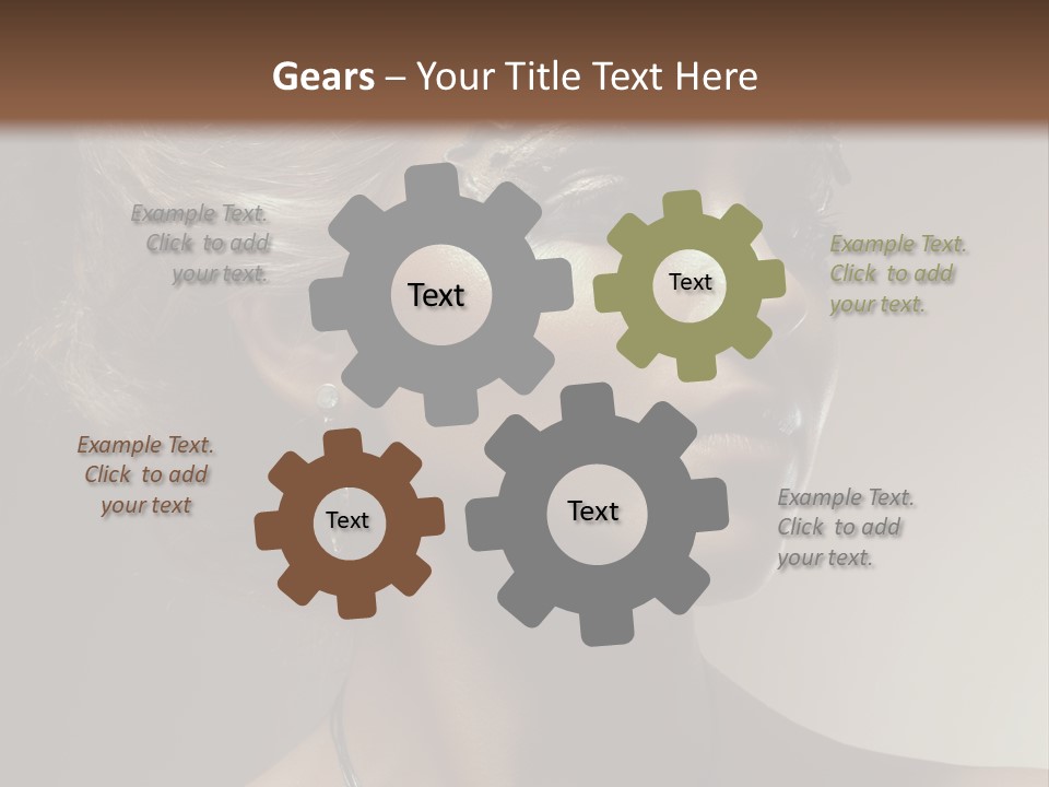 Face Neck Woman PowerPoint Template