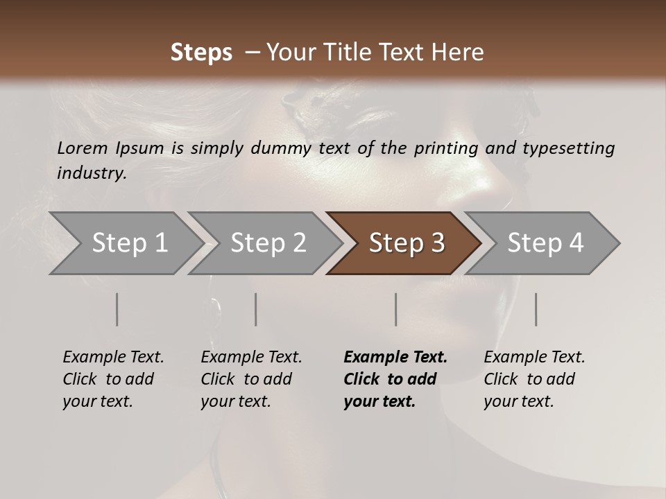 Face Neck Woman PowerPoint Template