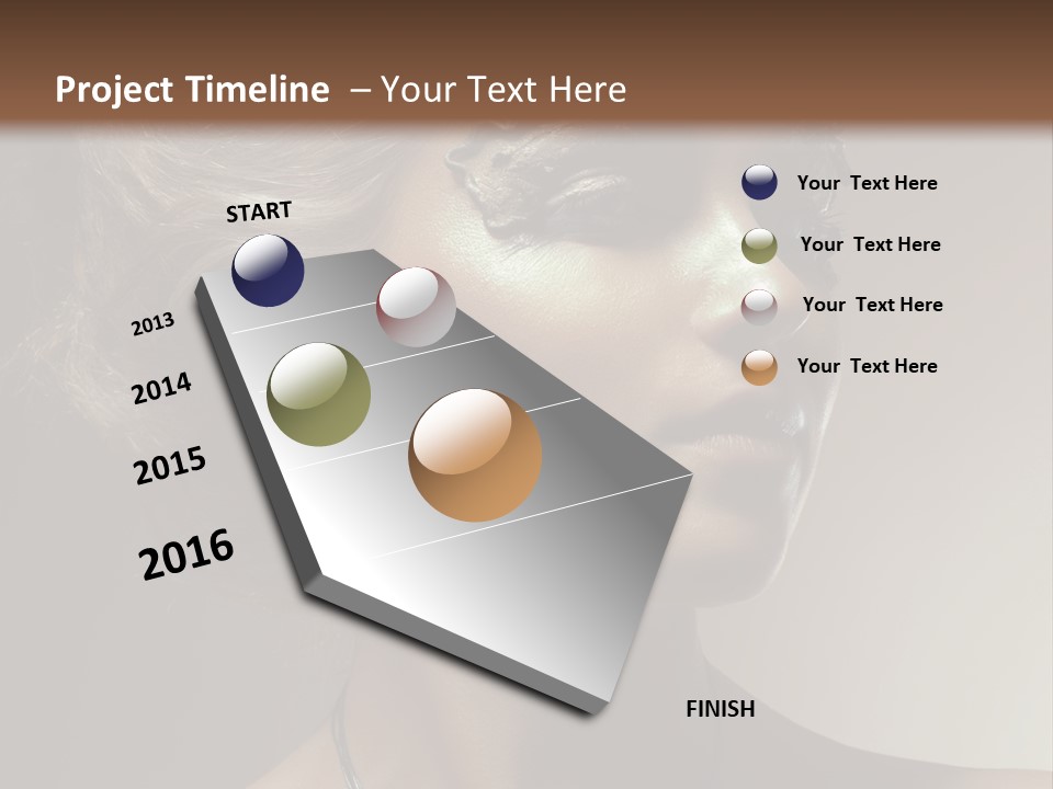 Face Neck Woman PowerPoint Template