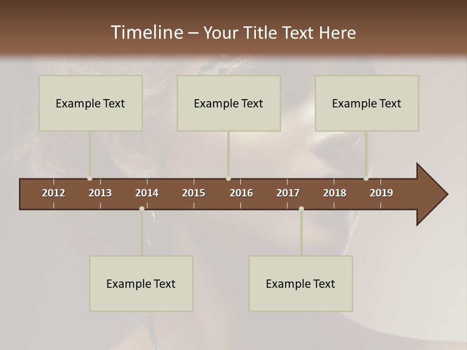 Face Neck Woman PowerPoint Template