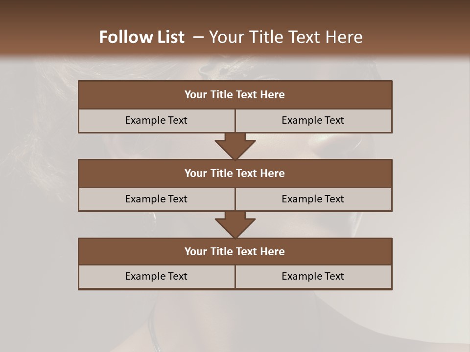 Face Neck Woman PowerPoint Template