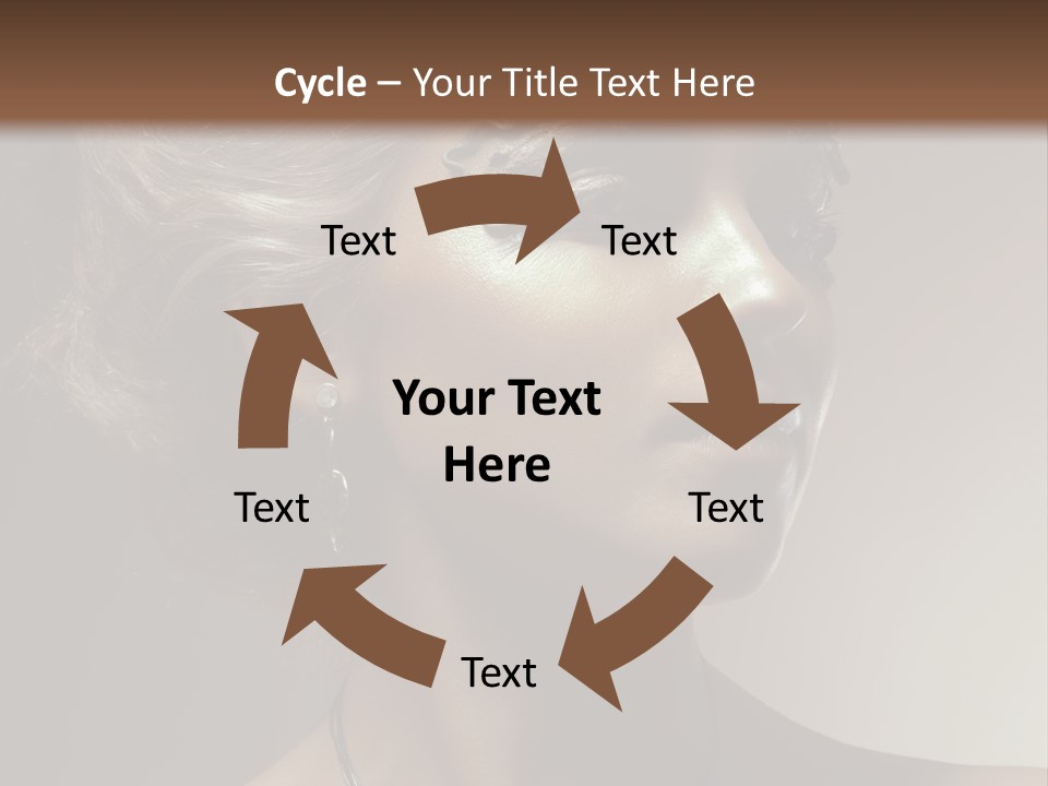 Face Neck Woman PowerPoint Template