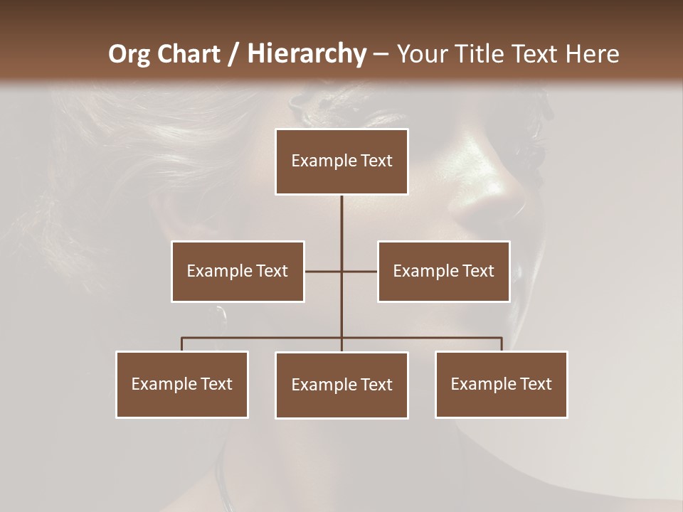 Face Neck Woman PowerPoint Template