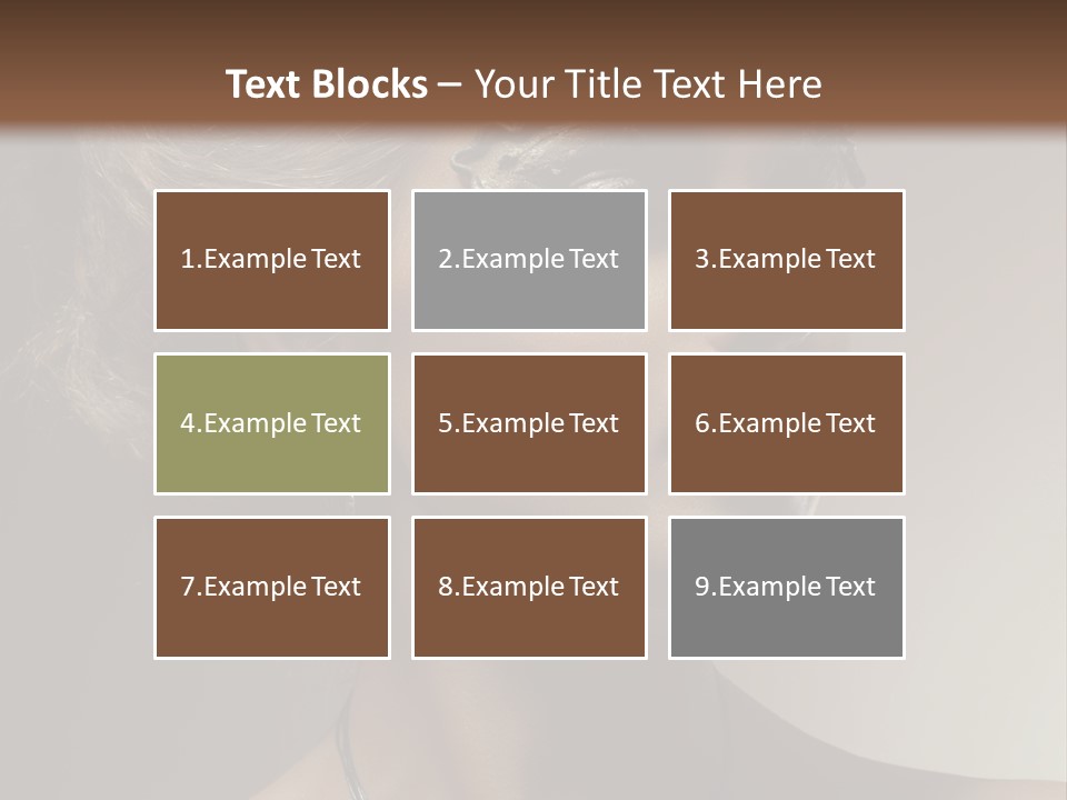 Face Neck Woman PowerPoint Template