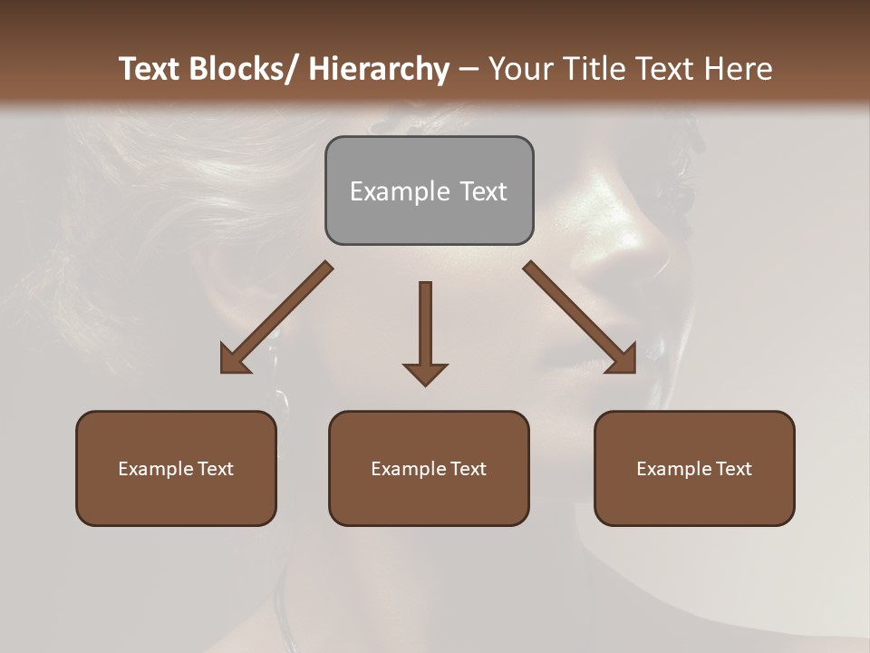 Face Neck Woman PowerPoint Template