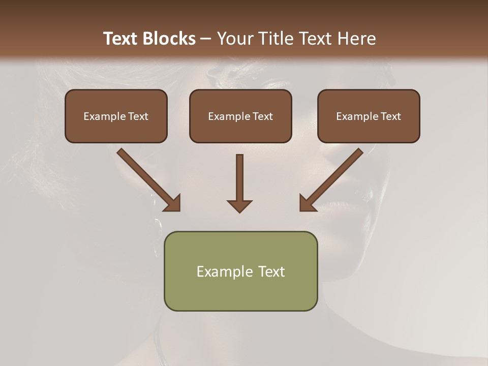 Face Neck Woman PowerPoint Template