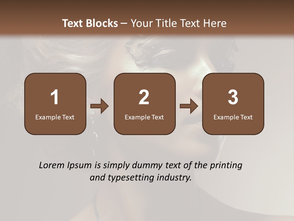 Face Neck Woman PowerPoint Template