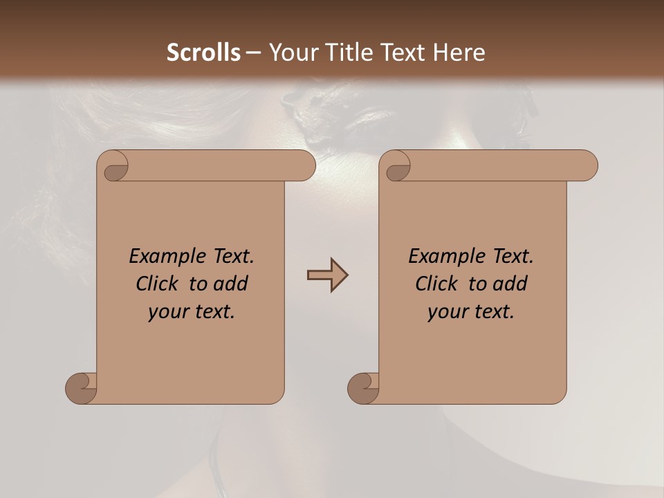 Face Neck Woman PowerPoint Template
