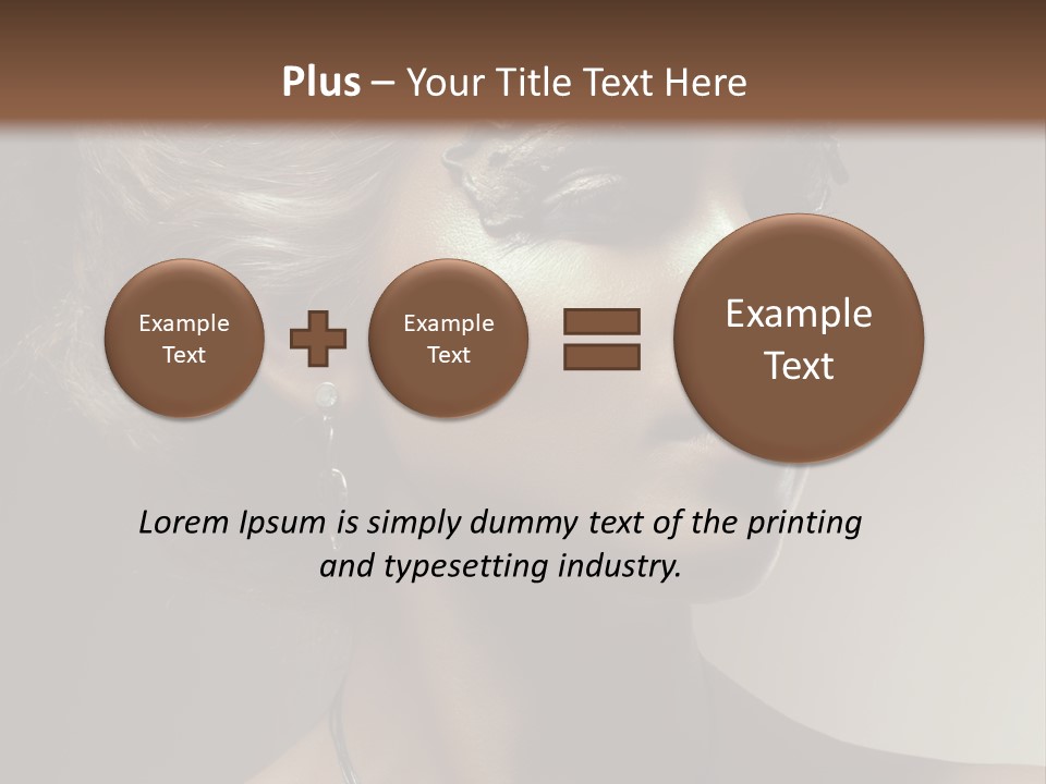 Face Neck Woman PowerPoint Template