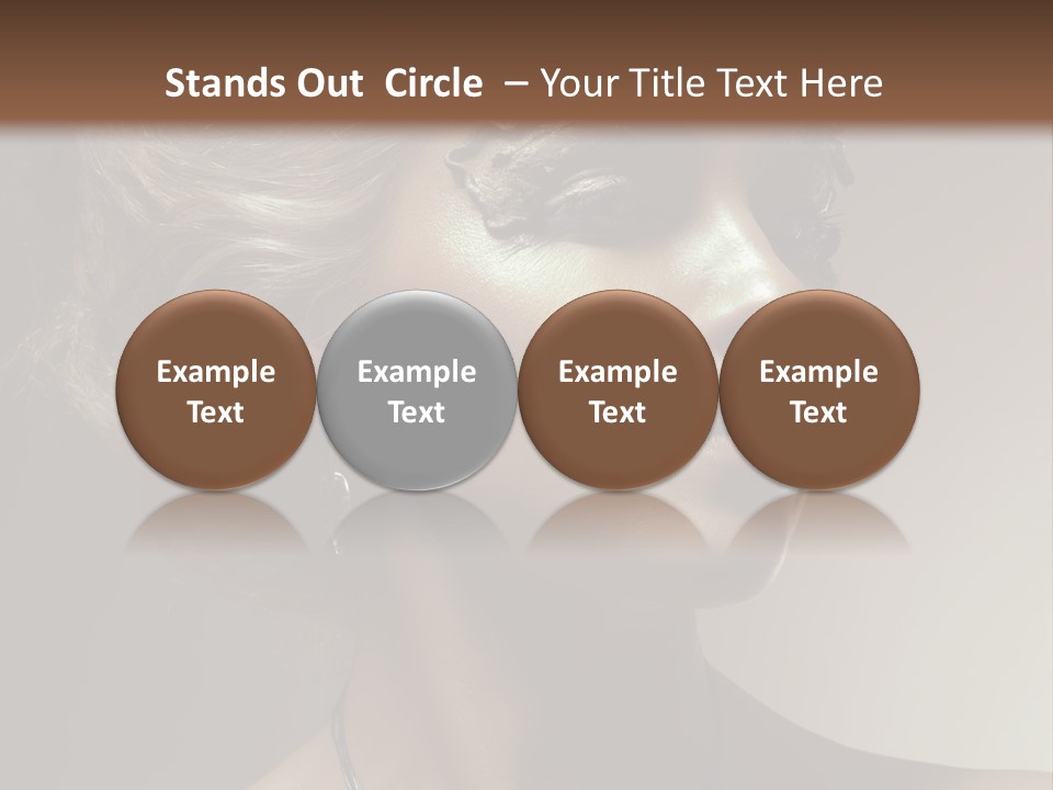 Face Neck Woman PowerPoint Template