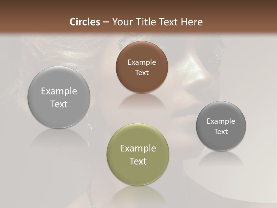 Face Neck Woman PowerPoint Template