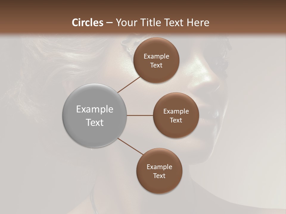 Face Neck Woman PowerPoint Template