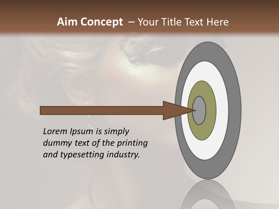 Face Neck Woman PowerPoint Template