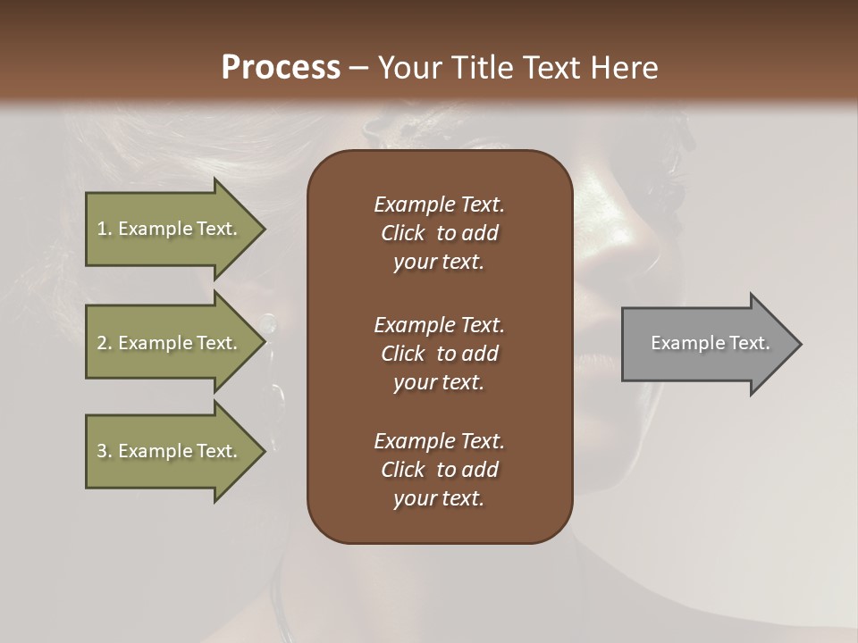 Face Neck Woman PowerPoint Template