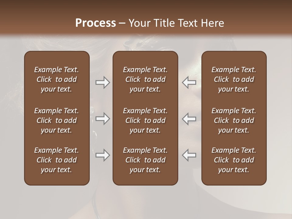 Face Neck Woman PowerPoint Template