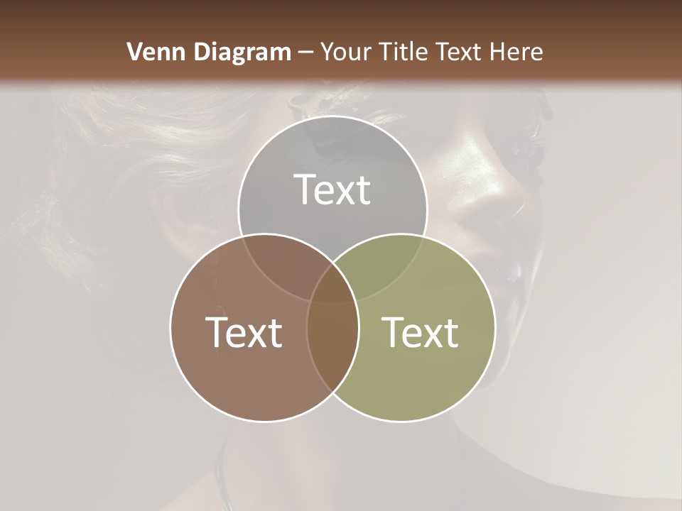 Face Neck Woman PowerPoint Template